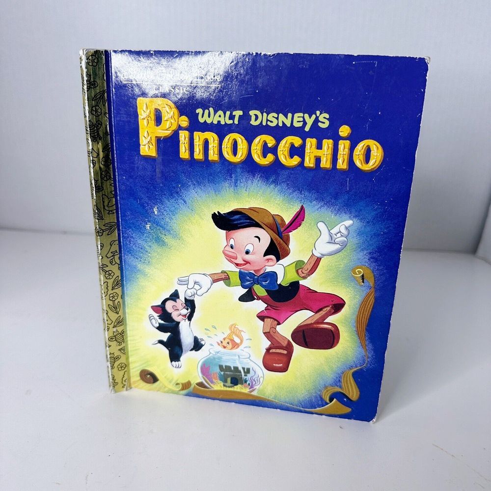 Vintage 1953 Walt Disney's Pinocchio A Little Golden Book - Picture 1 of 8